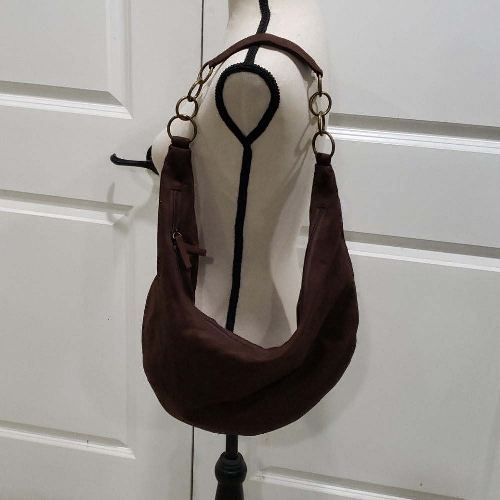 Boho hobo bag with embellished strap